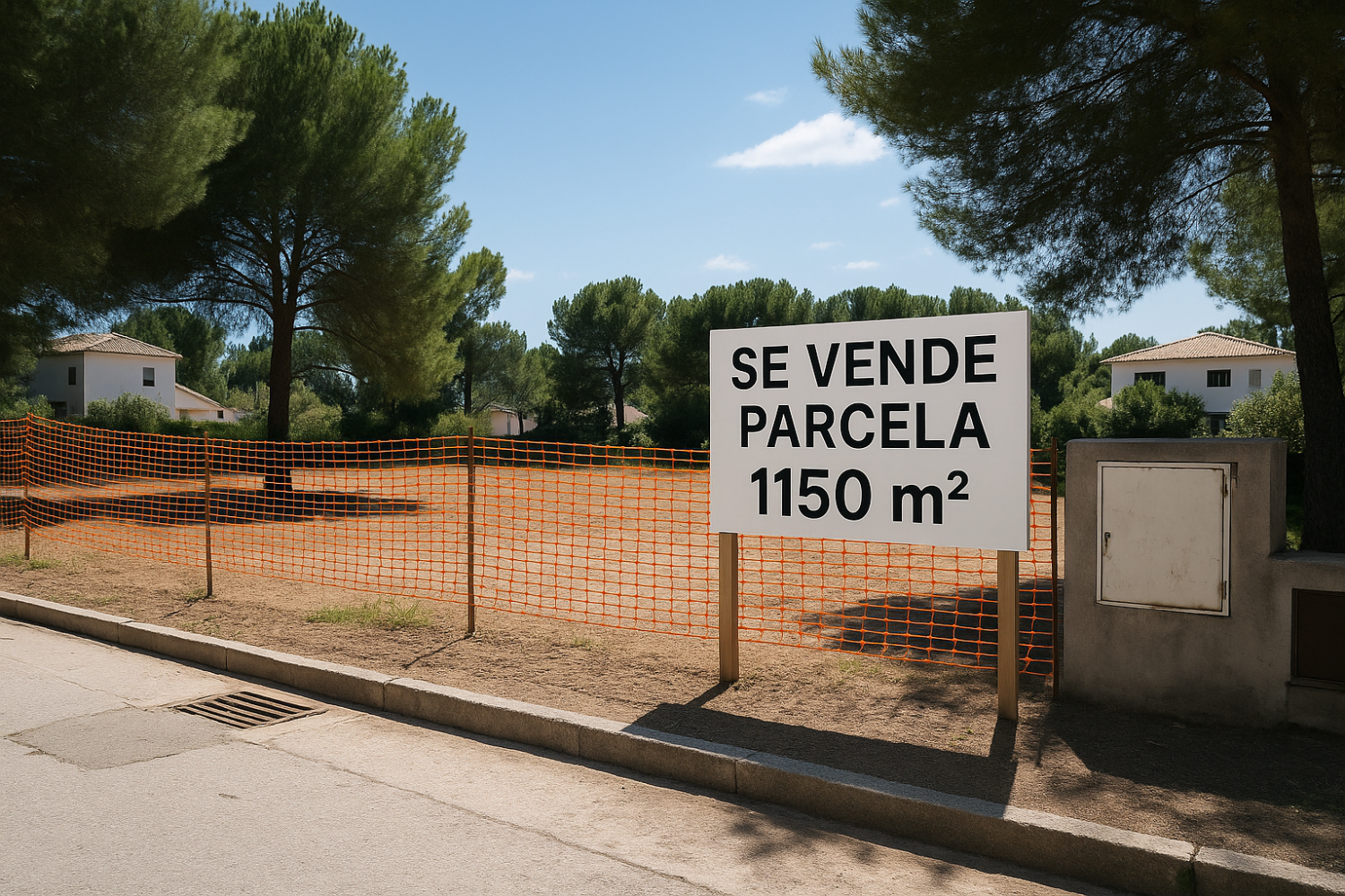 Sale of a plot of land measuring 1150 m2