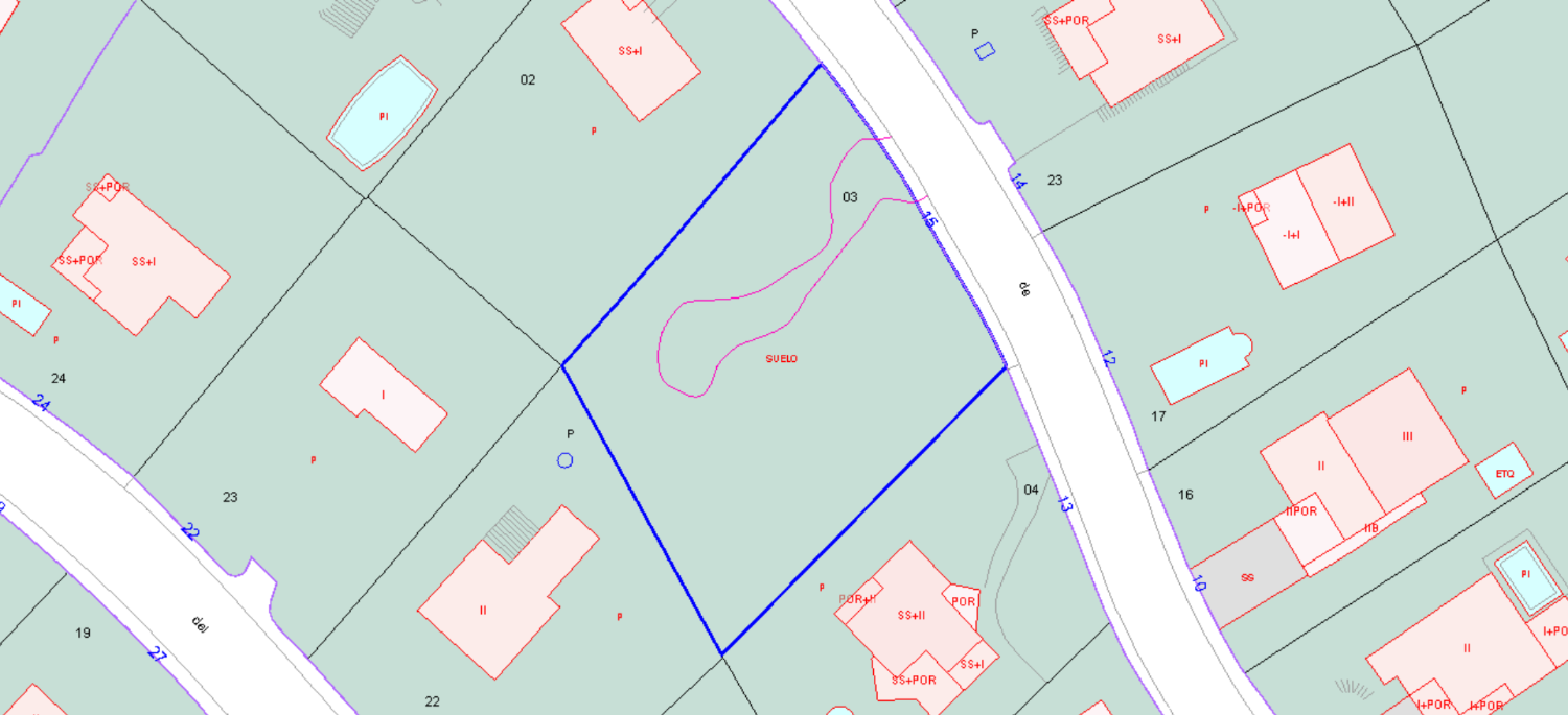 Sale of a plot of land measuring 1150 m2